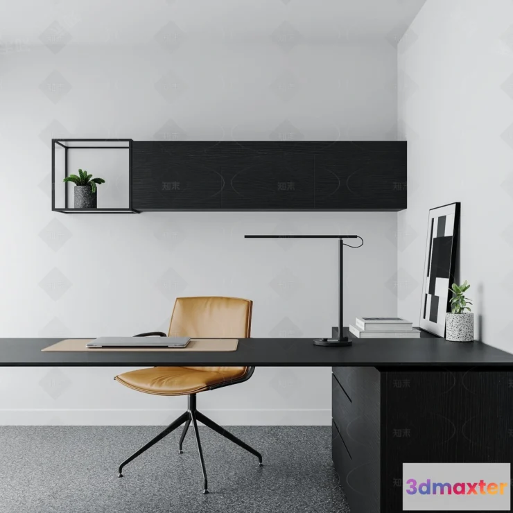 1368447 - Study and Work Space - 3D Models - 3D Interior Scene - 099 3D Max