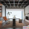 1368780 - Study and Work Space - 3D Models - 3D Interior Scene - 104 3D Max