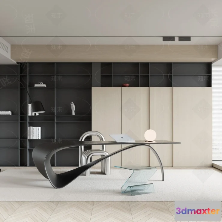 1369304 - Study and Work Space - 3D Models - 3D Interior Scene - 112 3D Max