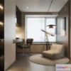 1370120 - Study and Work Space - 3D Models - 3D Interior Scene - 123 3D Max