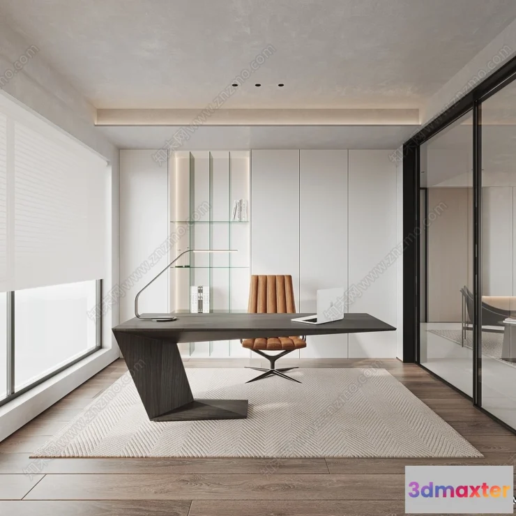 1371366 - Study and Work Space - 3D Models - 3D Interior Scene - 142 3D Max