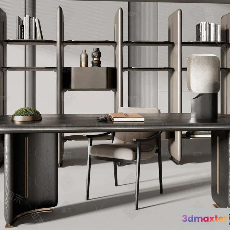 1371894 - Study and Work Space - 3D Models - 3D Interior Scene - 150 3D Max