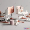 1372283 - Study and Work Space - 3D Models - 3D Interior Scene - 156 3D Max