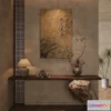 1372443 - Study And Work Space 3D Interior Scene Model - Wabi Sabi Style - 027 3D Max