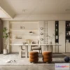 1372711 - Study And Work Space 3D Interior Scene Model - Wabi Sabi Style - 031 3D Max