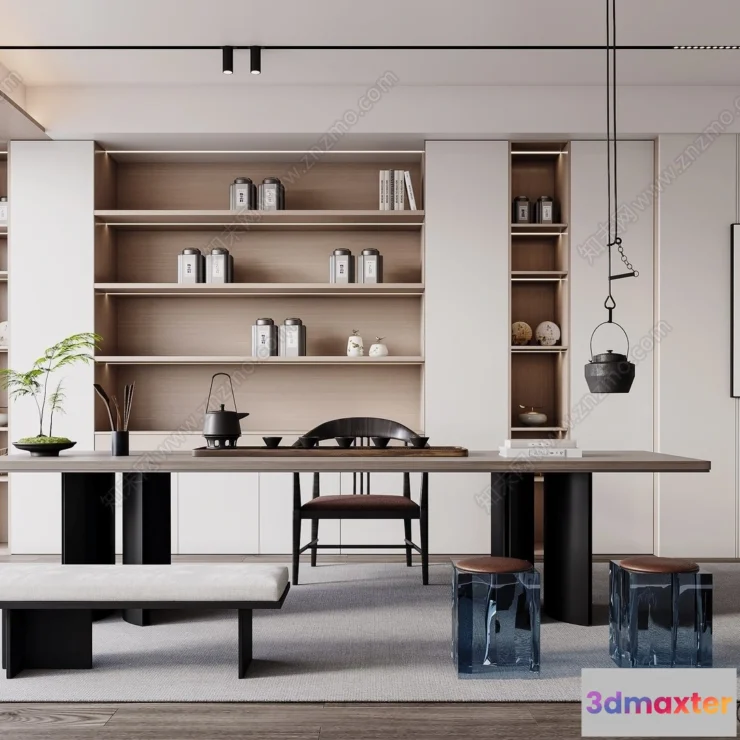 1372939 - Study and Work Space - 3D Models - 3D Interior Scene - 166 3D Max
