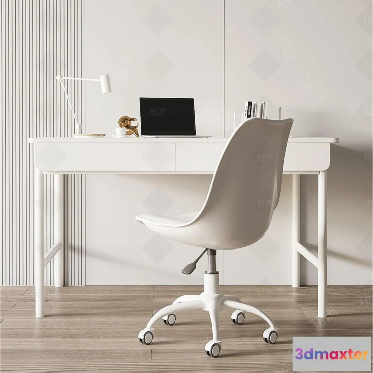 1373204 - Study and Work Space - 3D Models - 3D Interior Scene - 170 3D Max