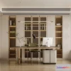 1374621 - Study and Work Space - 3D Interior Scene - Italian Style - 002 3D Max