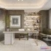 1374755 - Study and Work Space - 3D Interior Scene - Italian Style - 004 3D Max