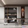 1374817 - Study and Work Space - 3D Interior Scene - Italian Style - 005 3D Max
