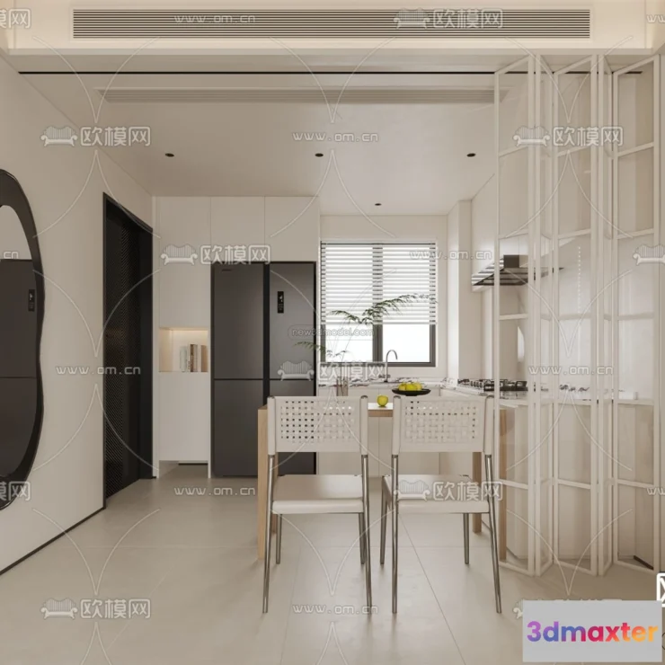 1583575 - Minimalist Style Interior 3D Blocks - Study Room 3D Model - 254 3D Max