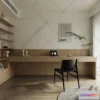 1583587 - Minimalist Style Interior 3D Blocks - Study Room 3D Model - 260 3D Max