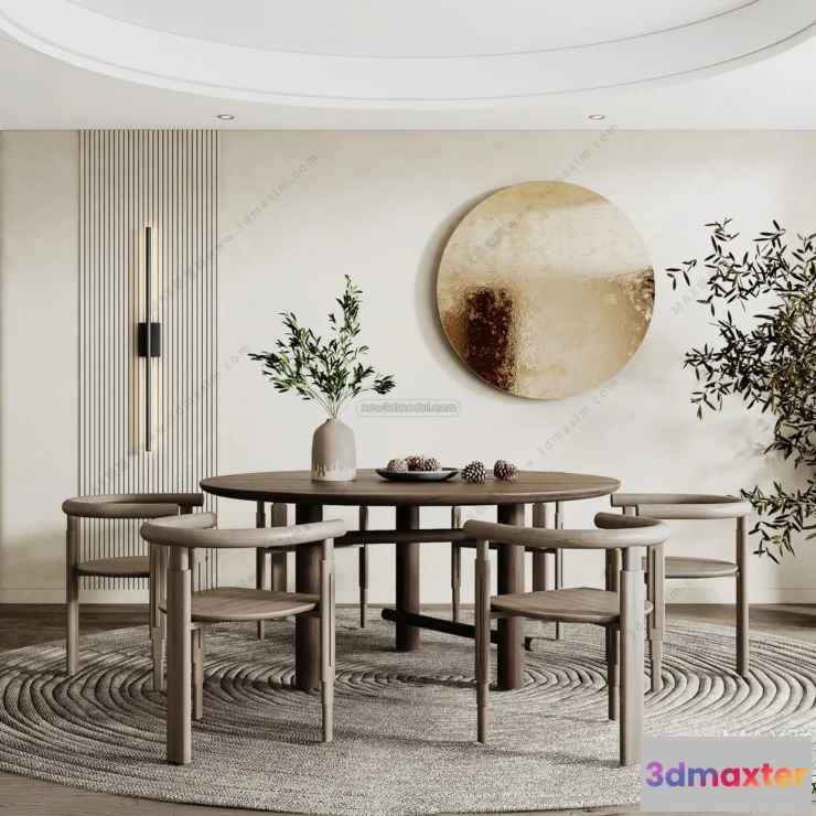 1583649 - Nordic Style Interior 3D Blocks - Study Room 3D Model - 485 3D Max