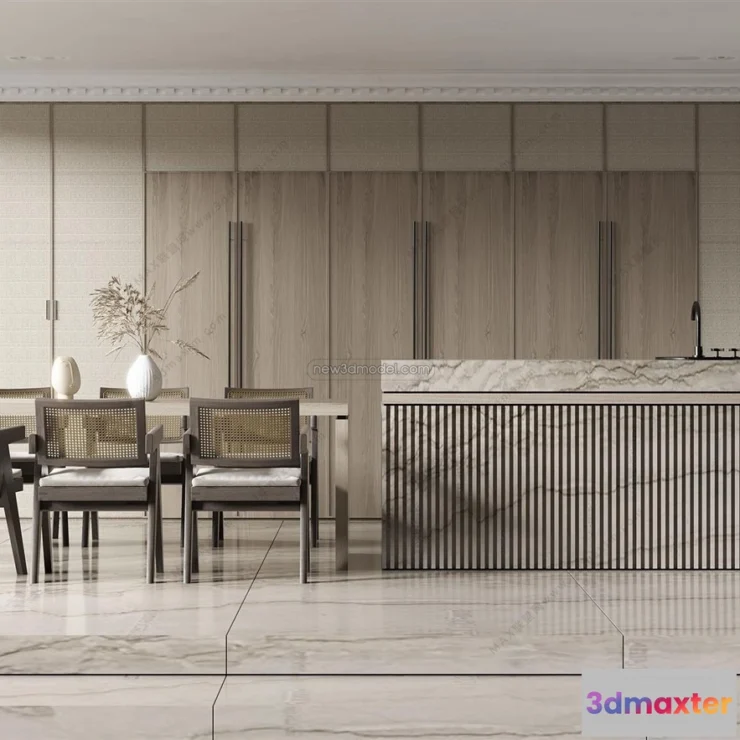 1583653 - Nordic Style Interior 3D Blocks - Study Room 3D Model - 487 3D Max