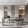 1583733 - Black - White - Gray Colors Interior 3D Blocks - Study Room 3D Scene - 224 3D Max