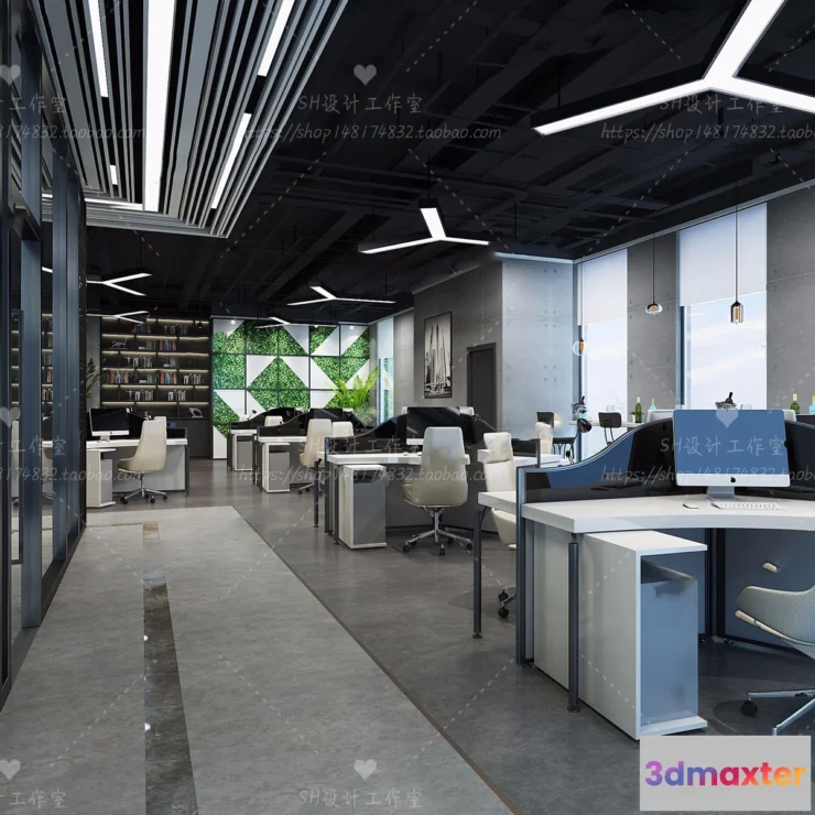 1119626 - STUDIO OFFICE 3D SCENES - VRAY RENDER - 02