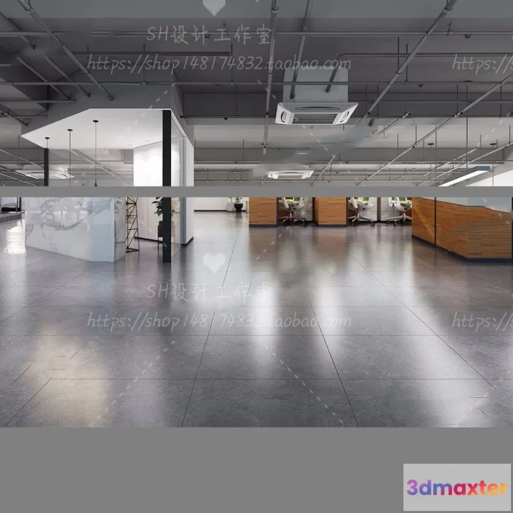 1119632 - STUDIO OFFICE 3D SCENES - VRAY RENDER - 05