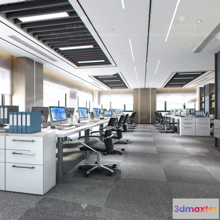 1119648 - STUDIO OFFICE 3D SCENES - VRAY RENDER - 12