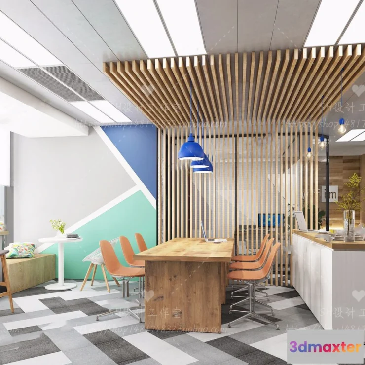 1119650 - STUDIO OFFICE 3D SCENES - VRAY RENDER - 13