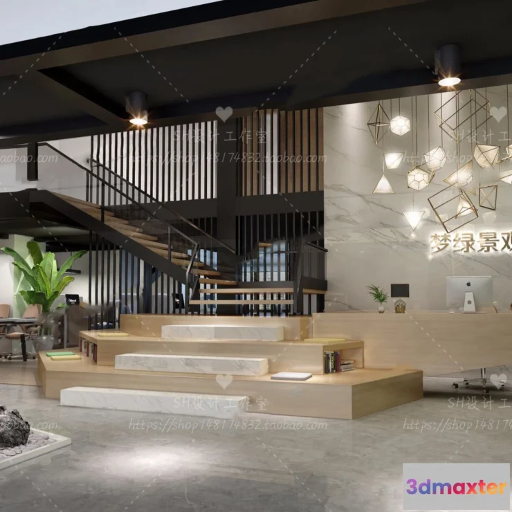 1119658 - STUDIO OFFICE 3D SCENES - VRAY RENDER - 17