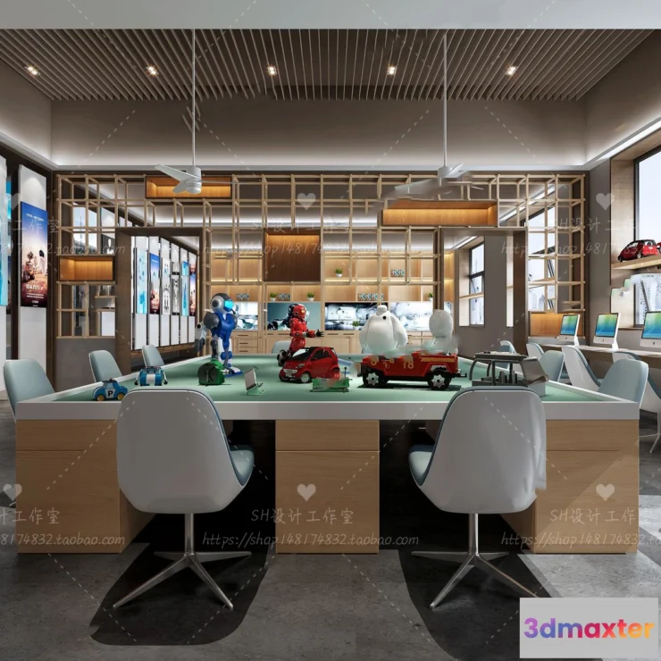 1119666 - STUDIO OFFICE 3D SCENES - VRAY RENDER - 21