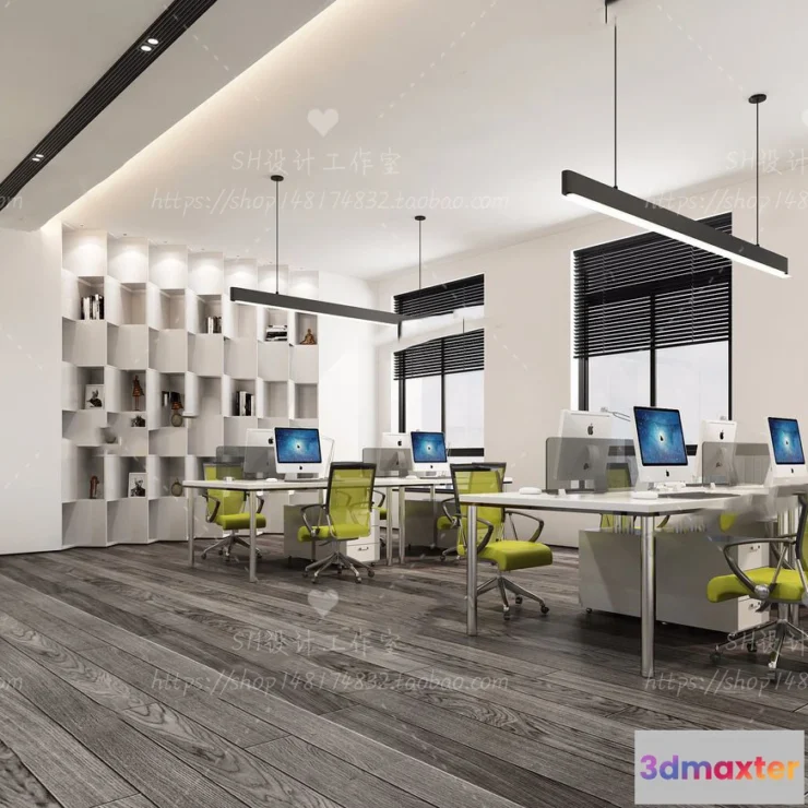 1119670 - STUDIO OFFICE 3D SCENES - VRAY RENDER - 23
