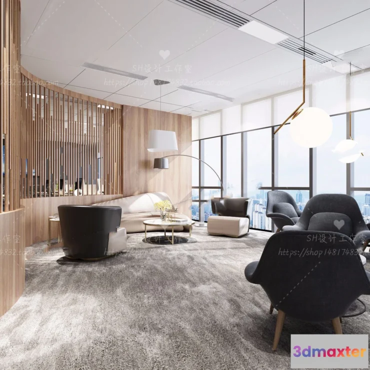 1119672 - STUDIO OFFICE 3D SCENES - VRAY RENDER - 24