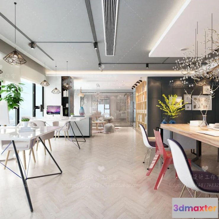 1119678 - STUDIO OFFICE 3D SCENES - VRAY RENDER - 27