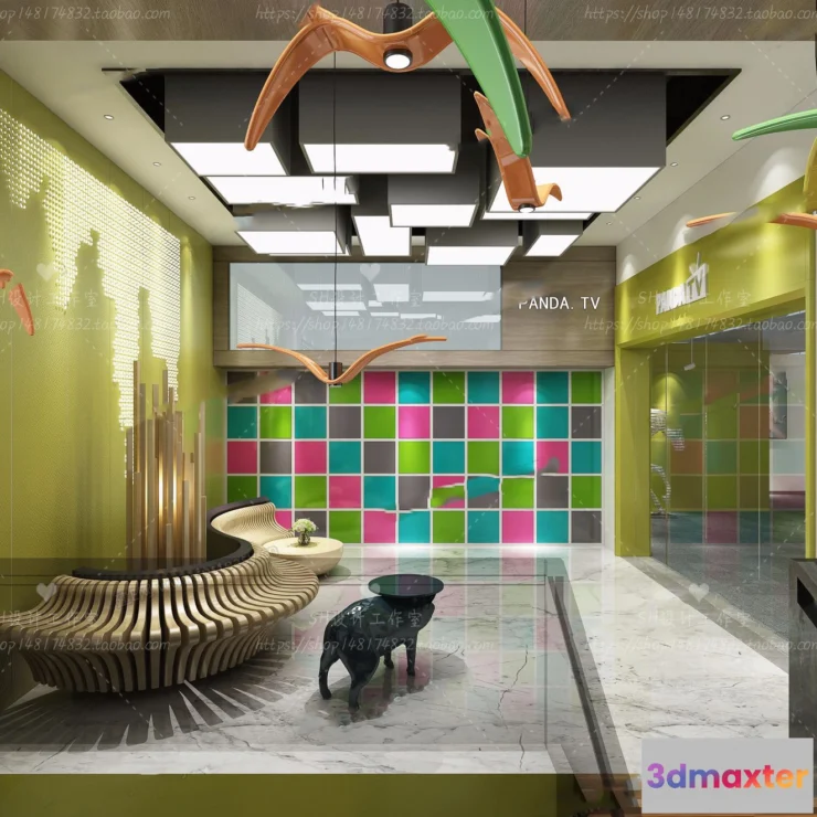 1119686 - STUDIO OFFICE 3D SCENES - VRAY RENDER - 31