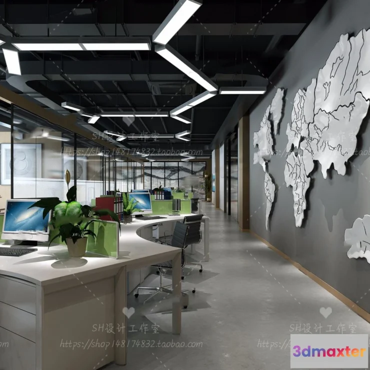 1119688 - STUDIO OFFICE 3D SCENES - VRAY RENDER - 32