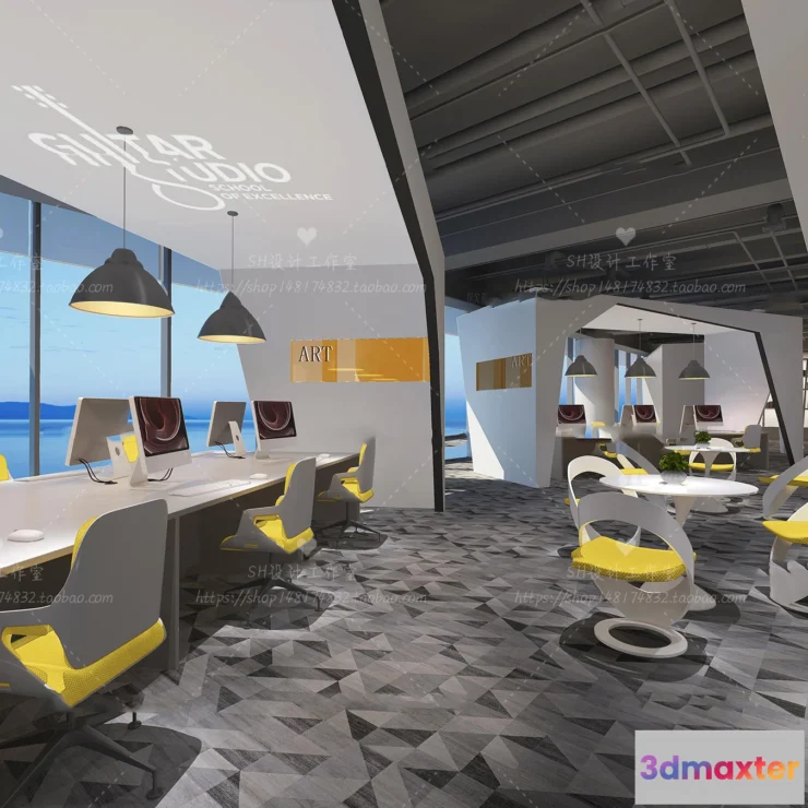 1119702 - STUDIO OFFICE 3D SCENES - VRAY RENDER - 39