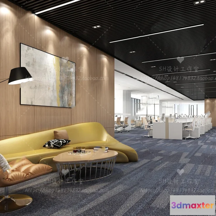 1119704 - STUDIO OFFICE 3D SCENES - VRAY RENDER - 40