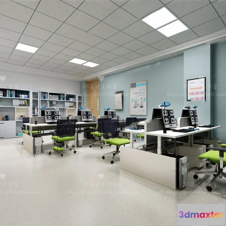 1119708 - STUDIO OFFICE 3D SCENES - VRAY RENDER - 42