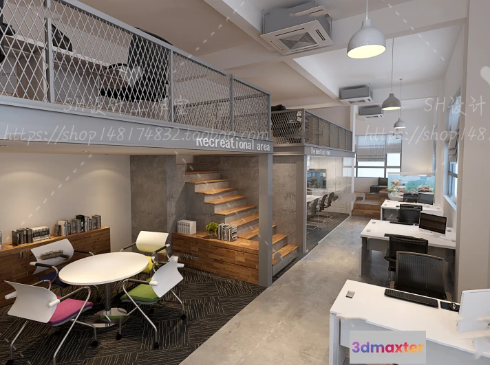 1119712 - STUDIO OFFICE 3D SCENES - VRAY RENDER - 44