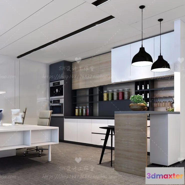 1119716 - STUDIO OFFICE 3D SCENES - VRAY RENDER - 46