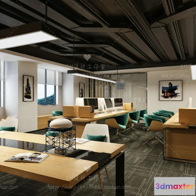 1119724 - STUDIO OFFICE 3D SCENES - VRAY RENDER - 50