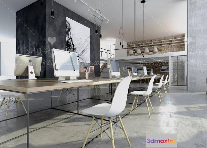1119728 - STUDIO OFFICE 3D SCENES - VRAY RENDER - 52