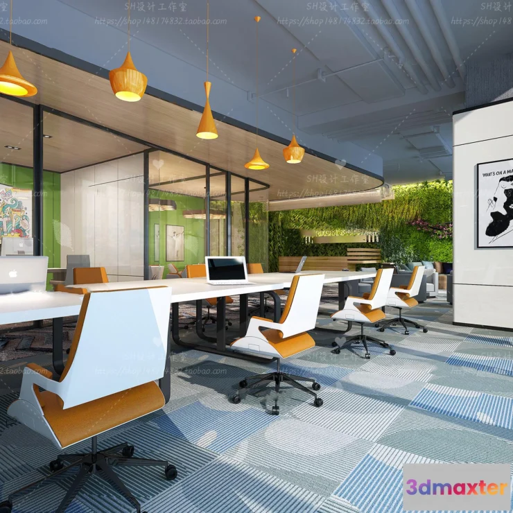 1119740 - STUDIO OFFICE 3D SCENES - VRAY RENDER - 58