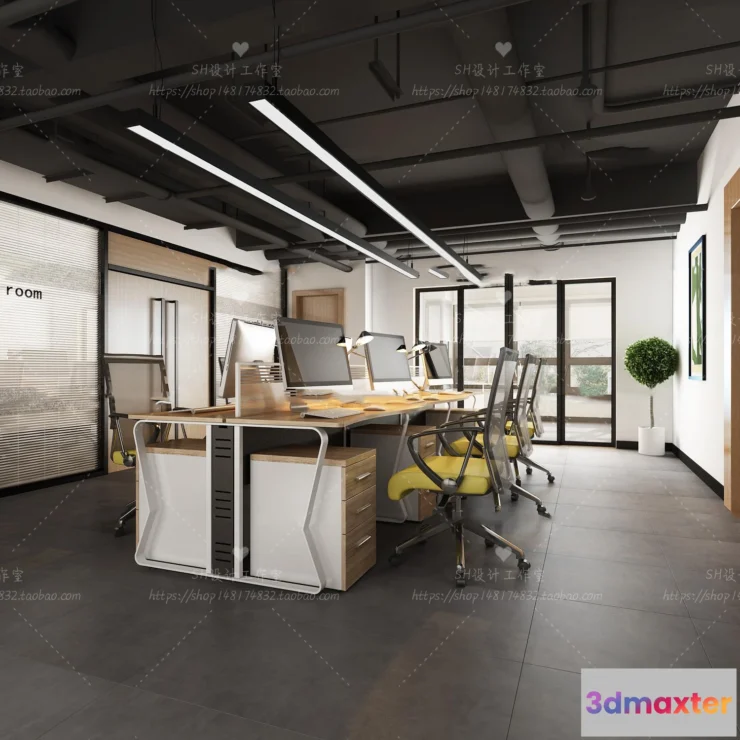 1119744 - STUDIO OFFICE 3D SCENES - VRAY RENDER - 60
