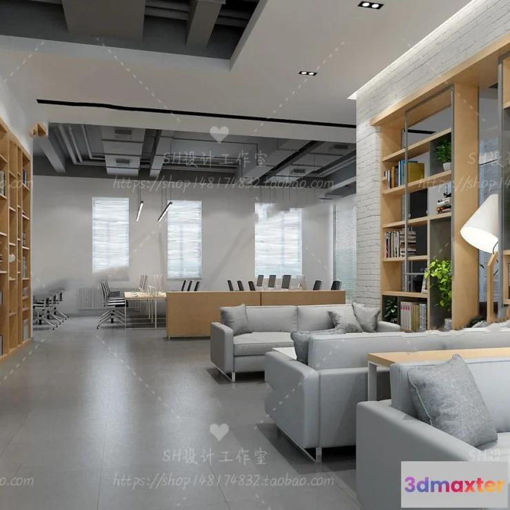 1119748 - STUDIO OFFICE 3D SCENES - VRAY RENDER - 62