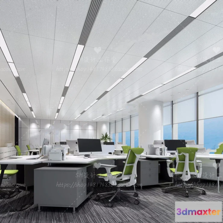 1119752 - STUDIO OFFICE 3D SCENES - VRAY RENDER - 64