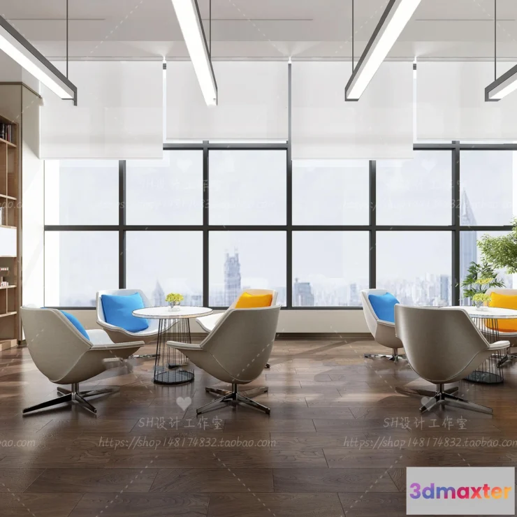 1119770 - STUDIO OFFICE 3D SCENES - VRAY RENDER - 73