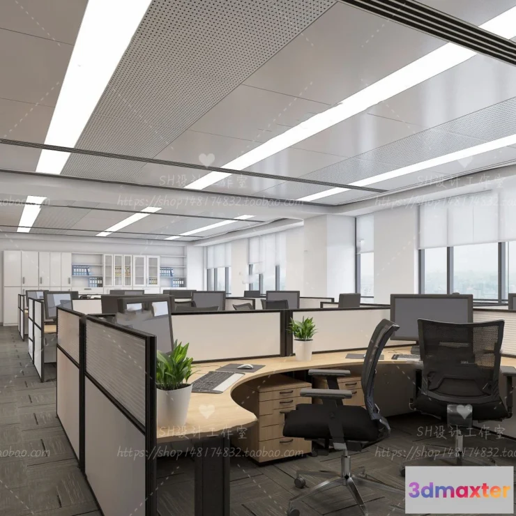 1119772 - STUDIO OFFICE 3D SCENES - VRAY RENDER - 74