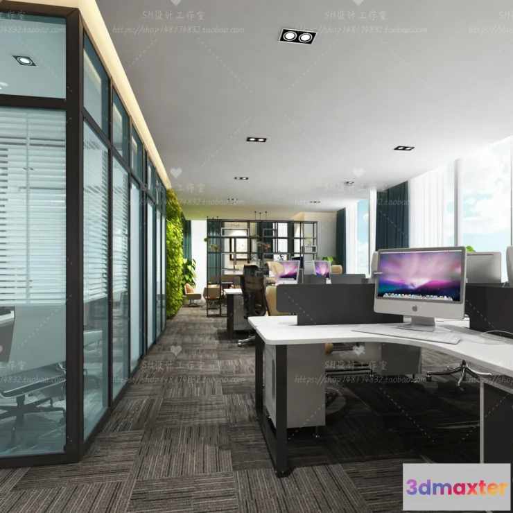 1119778 - STUDIO OFFICE 3D SCENES - VRAY RENDER - 77