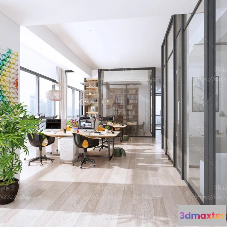 1119792 - STUDIO OFFICE 3D SCENES - VRAY RENDER - 84