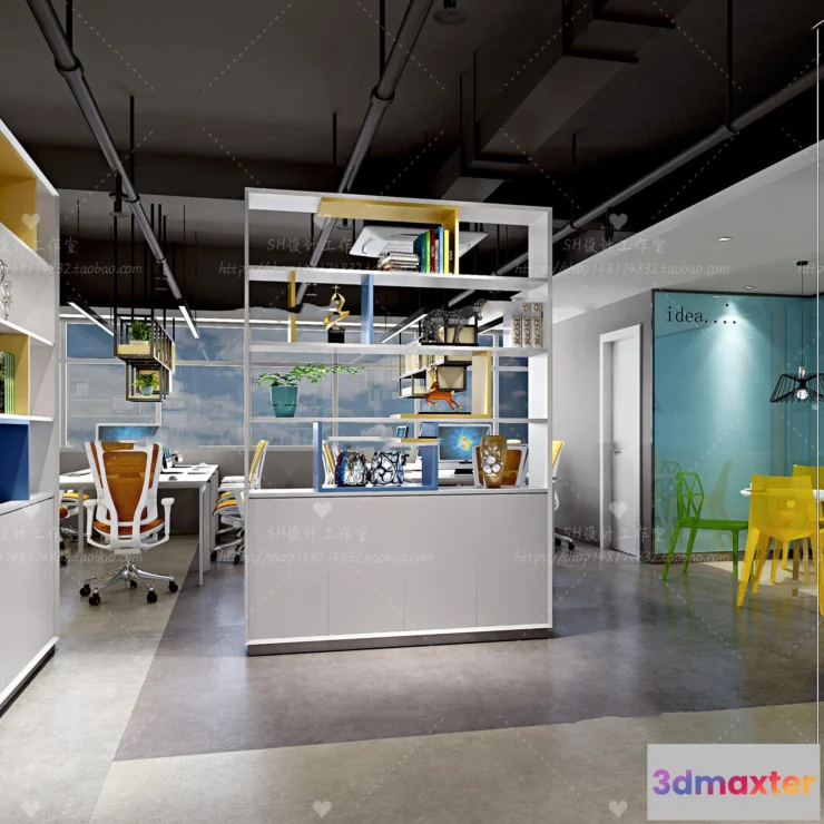 1119800 - STUDIO OFFICE 3D SCENES - VRAY RENDER - 88