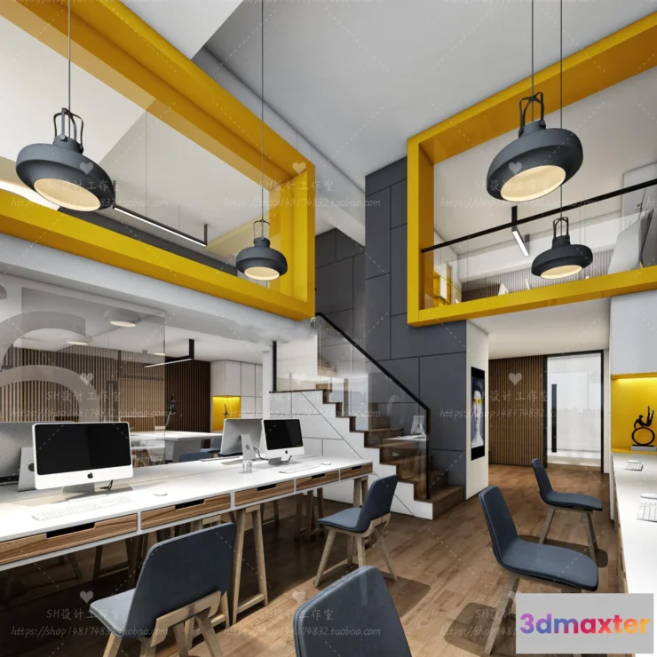 1119802 - STUDIO OFFICE 3D SCENES - VRAY RENDER - 89