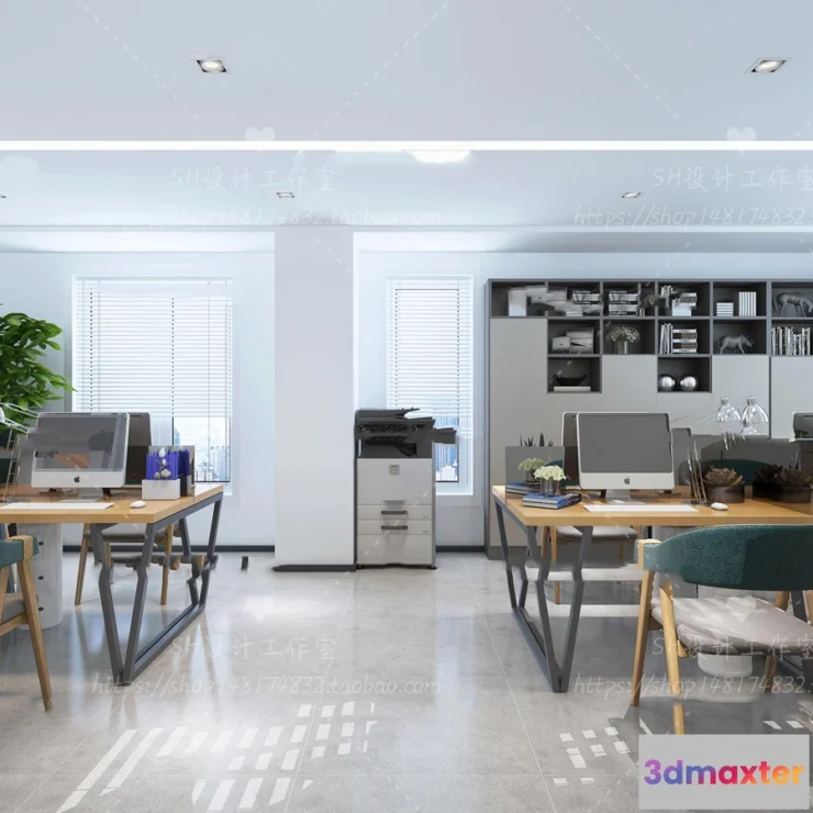 1119804 - STUDIO OFFICE 3D SCENES - VRAY RENDER - 90