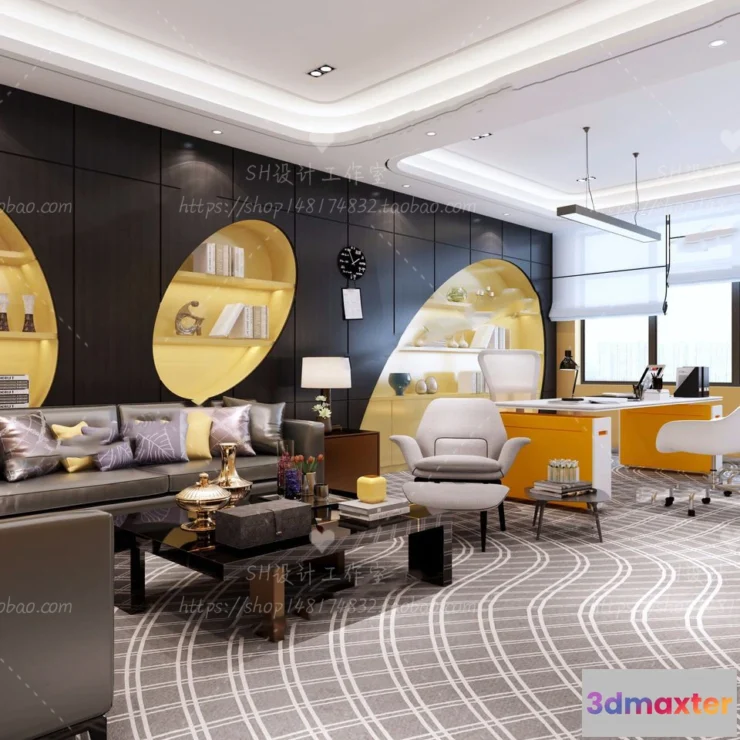 1119806 - STUDIO OFFICE 3D SCENES - VRAY RENDER - 91