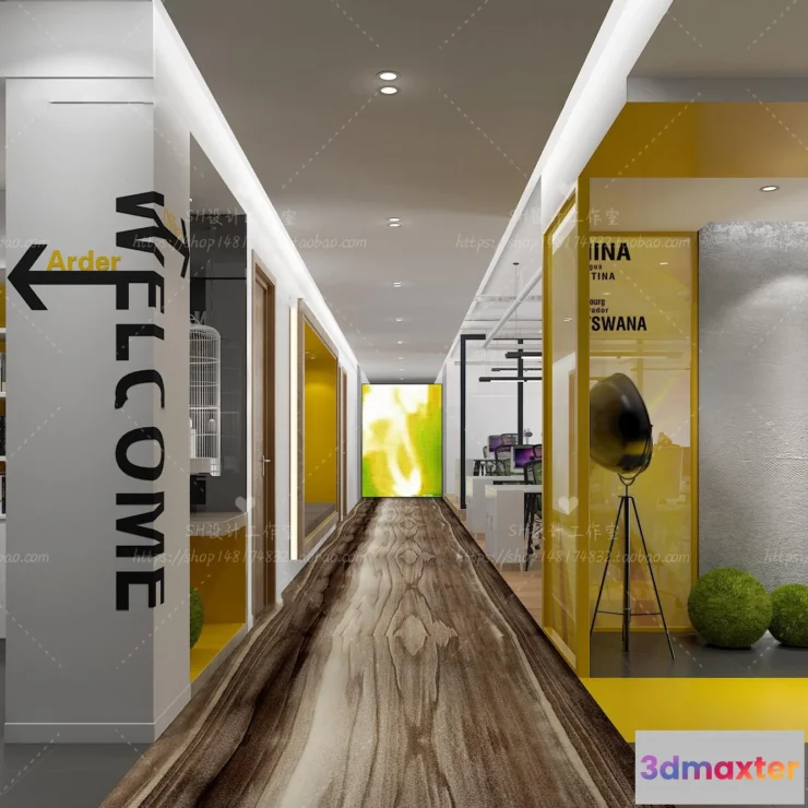 1119812 - STUDIO OFFICE 3D SCENES - VRAY RENDER - 94